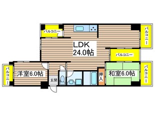 三旺マンション鶴舞(403)の物件間取画像